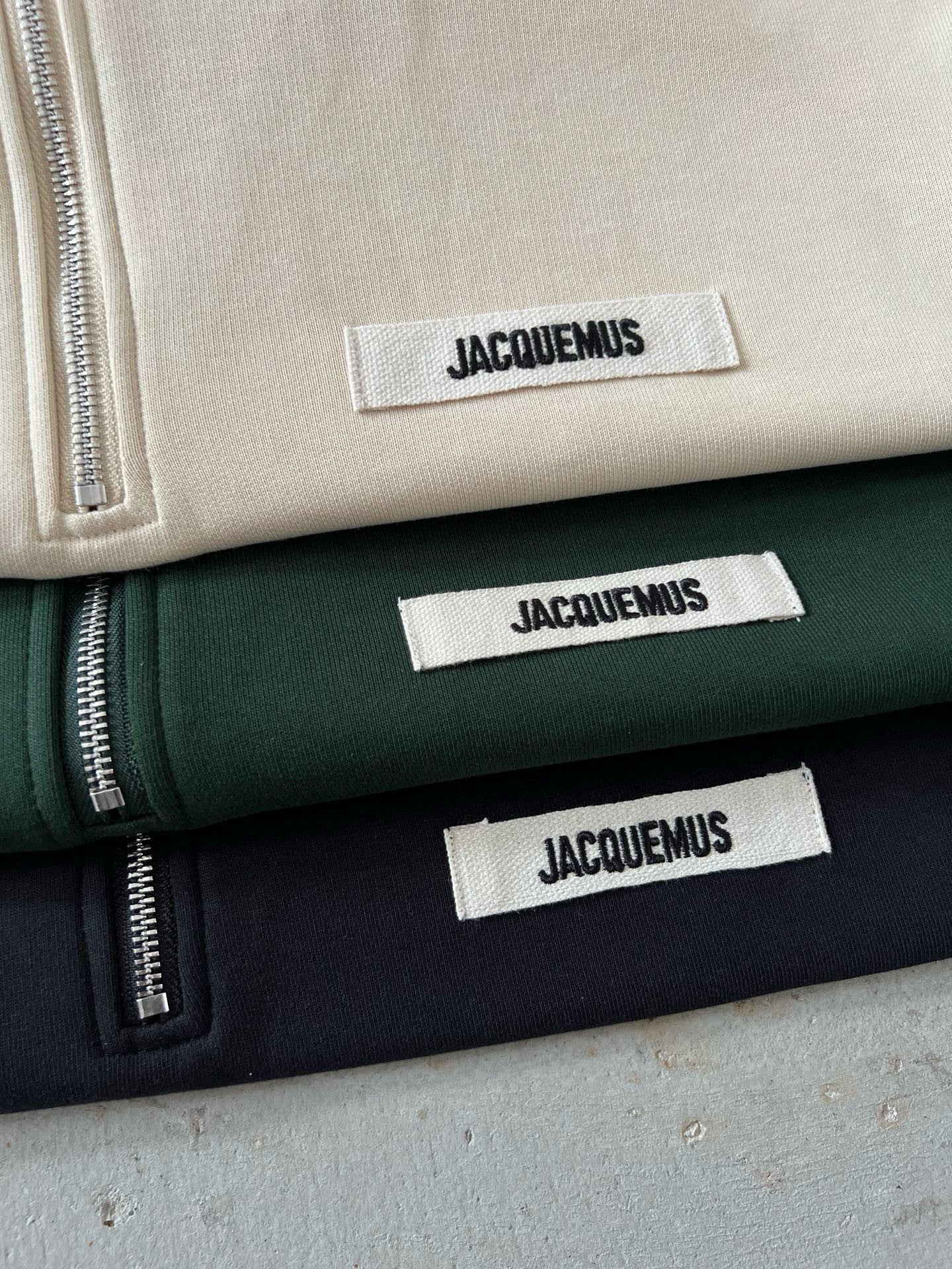 Jacquemus Pull Zippé Beige (vente privée)