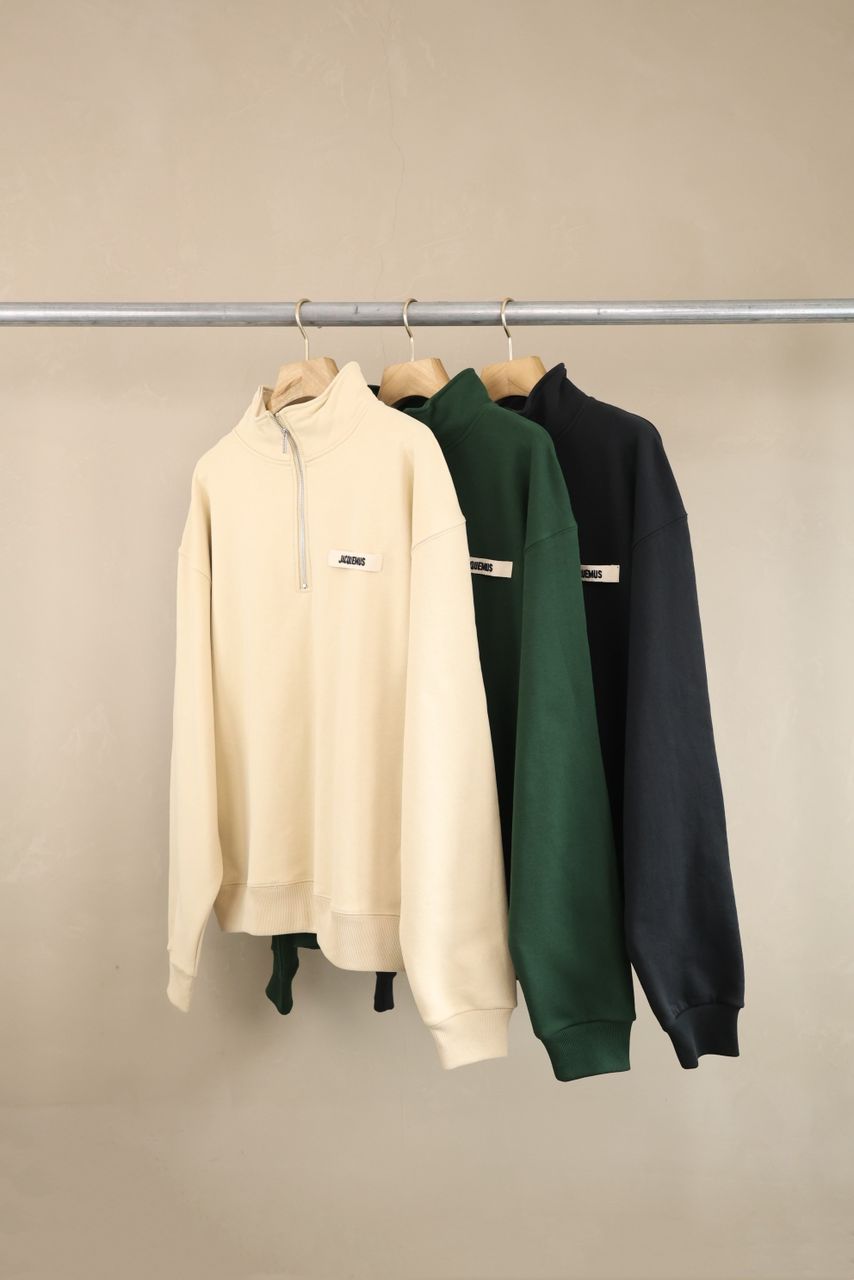Jacquemus Pull Zippé Vert (vente privée)