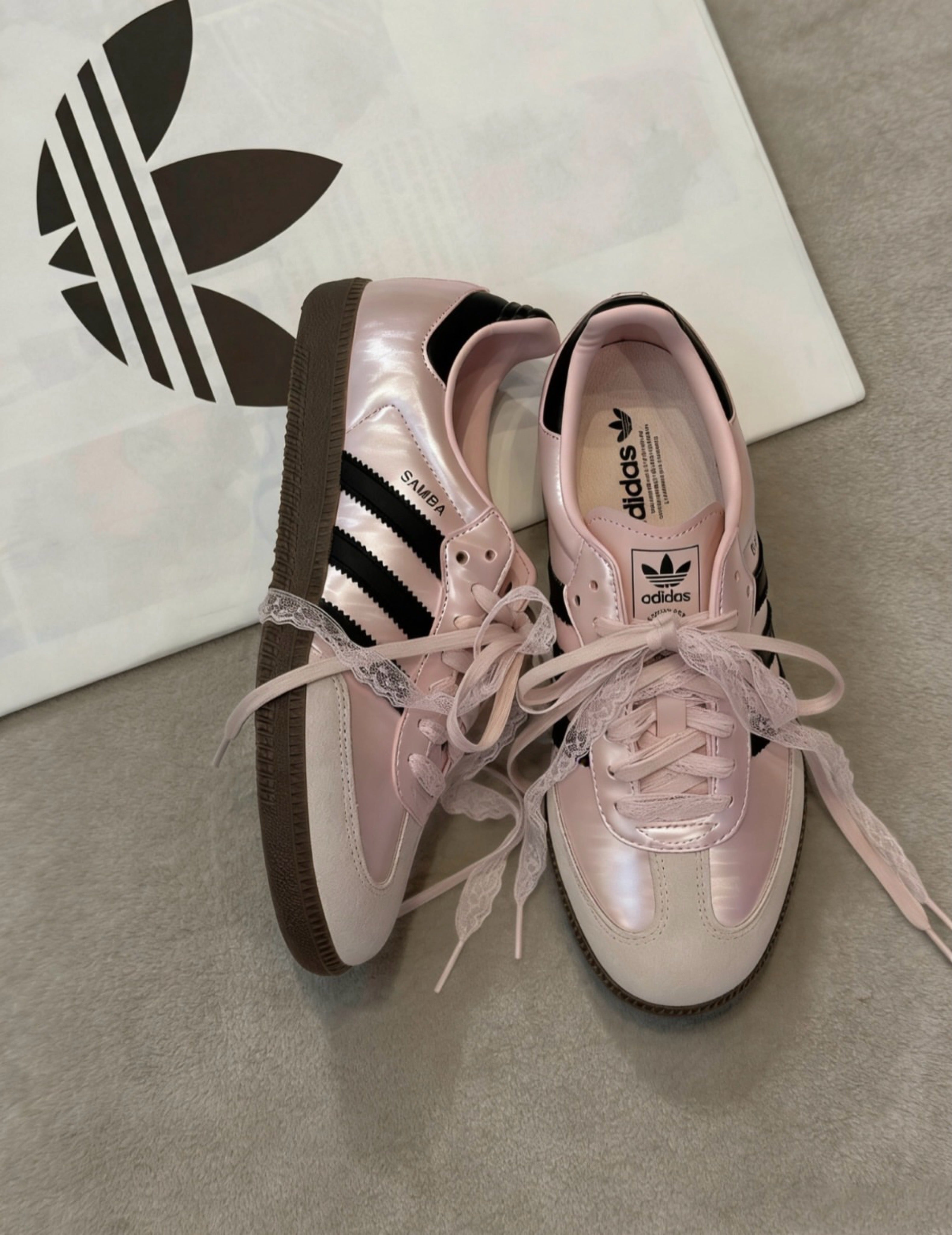Adidas Samba — Pearlescent Pink