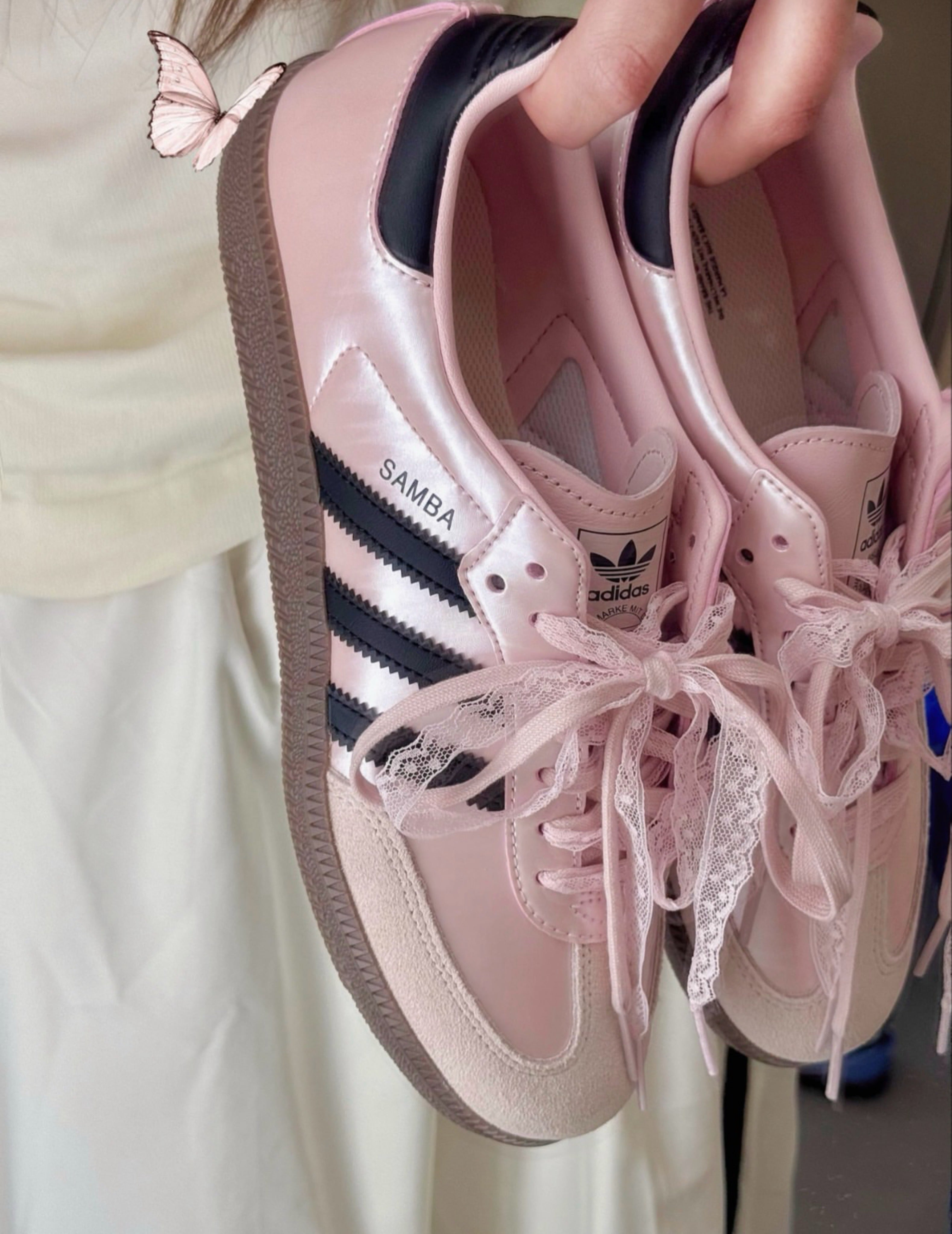 Adidas Samba — Pearlescent Pink