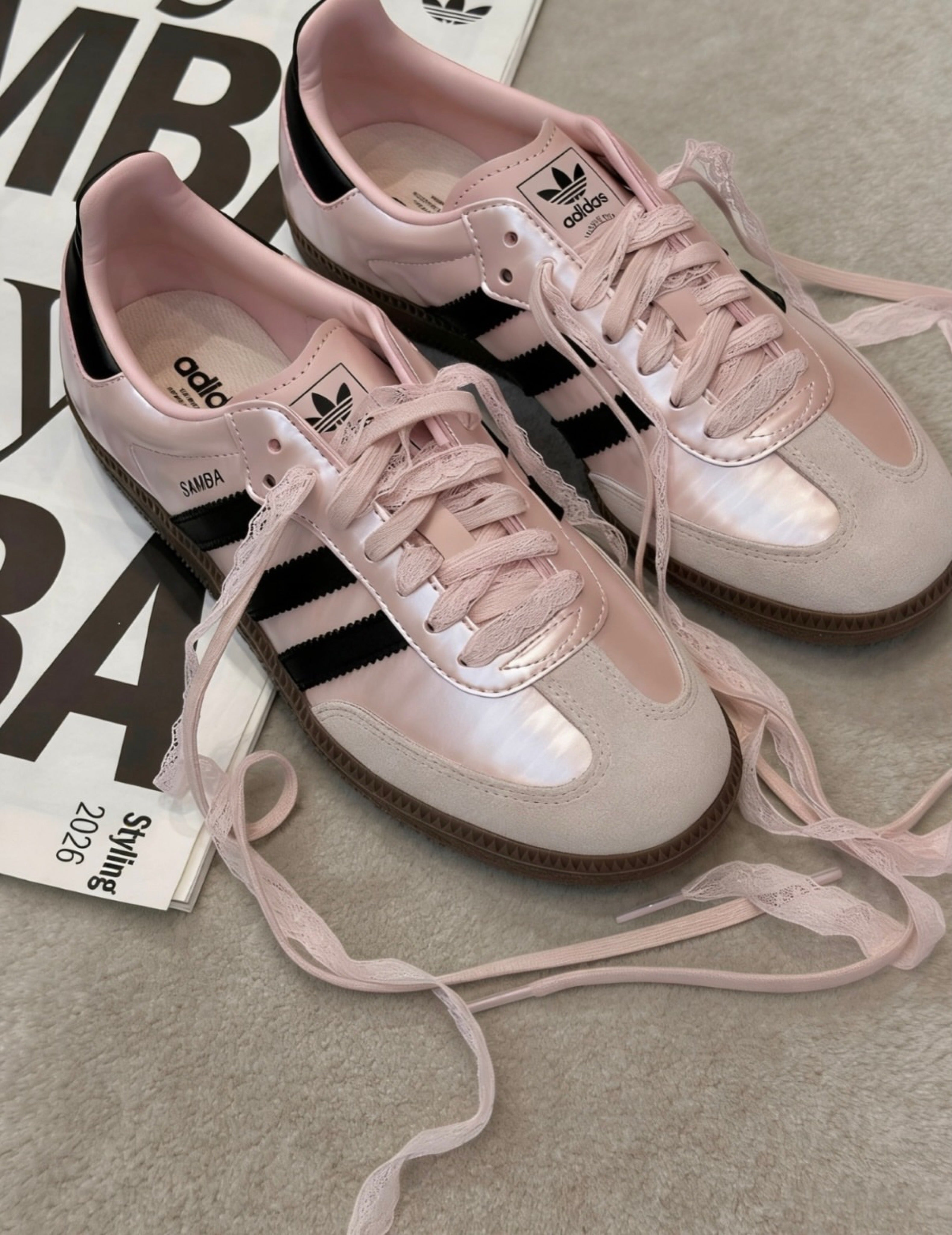 Adidas Samba — Pearlescent Pink