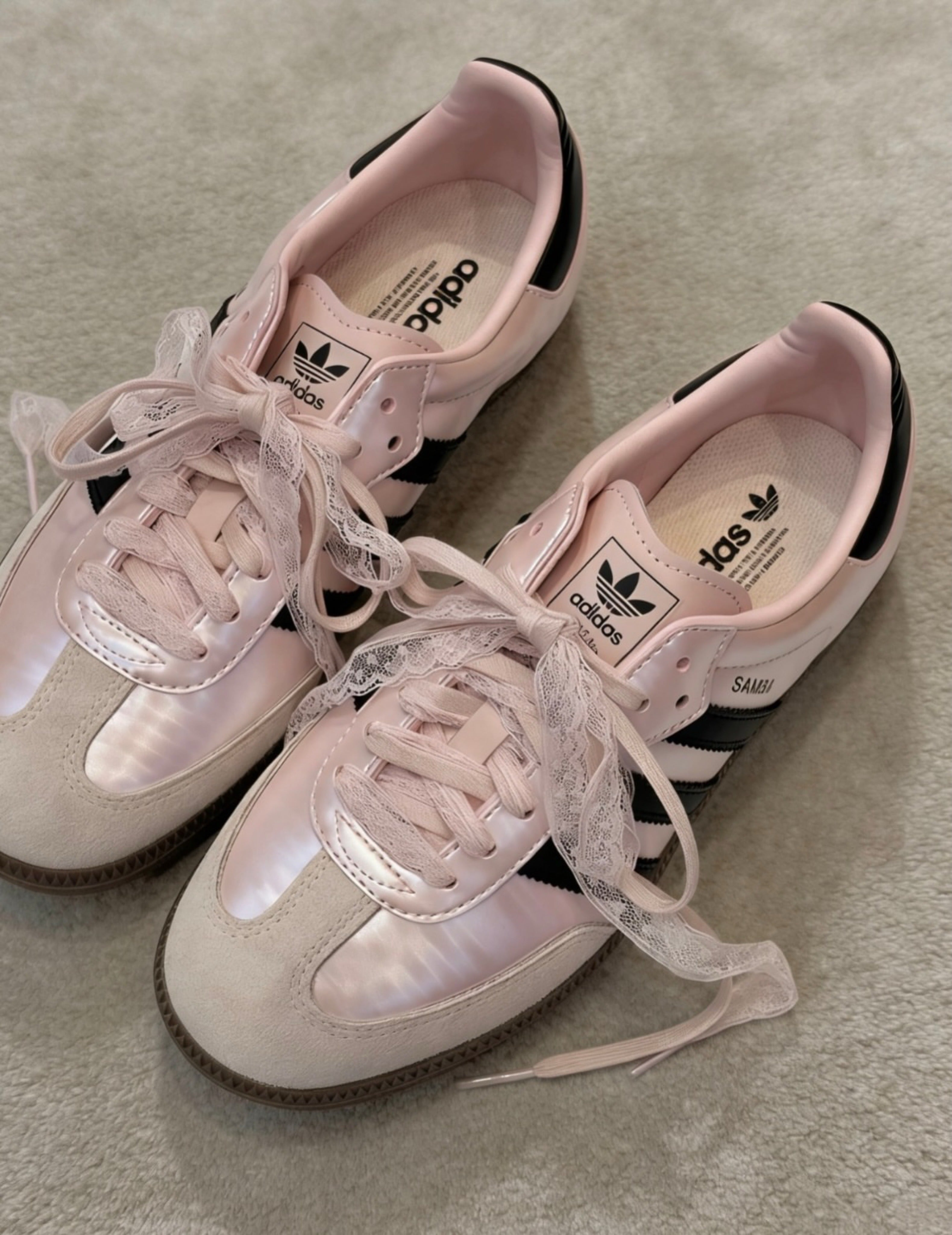 Adidas Samba — Pearlescent Pink