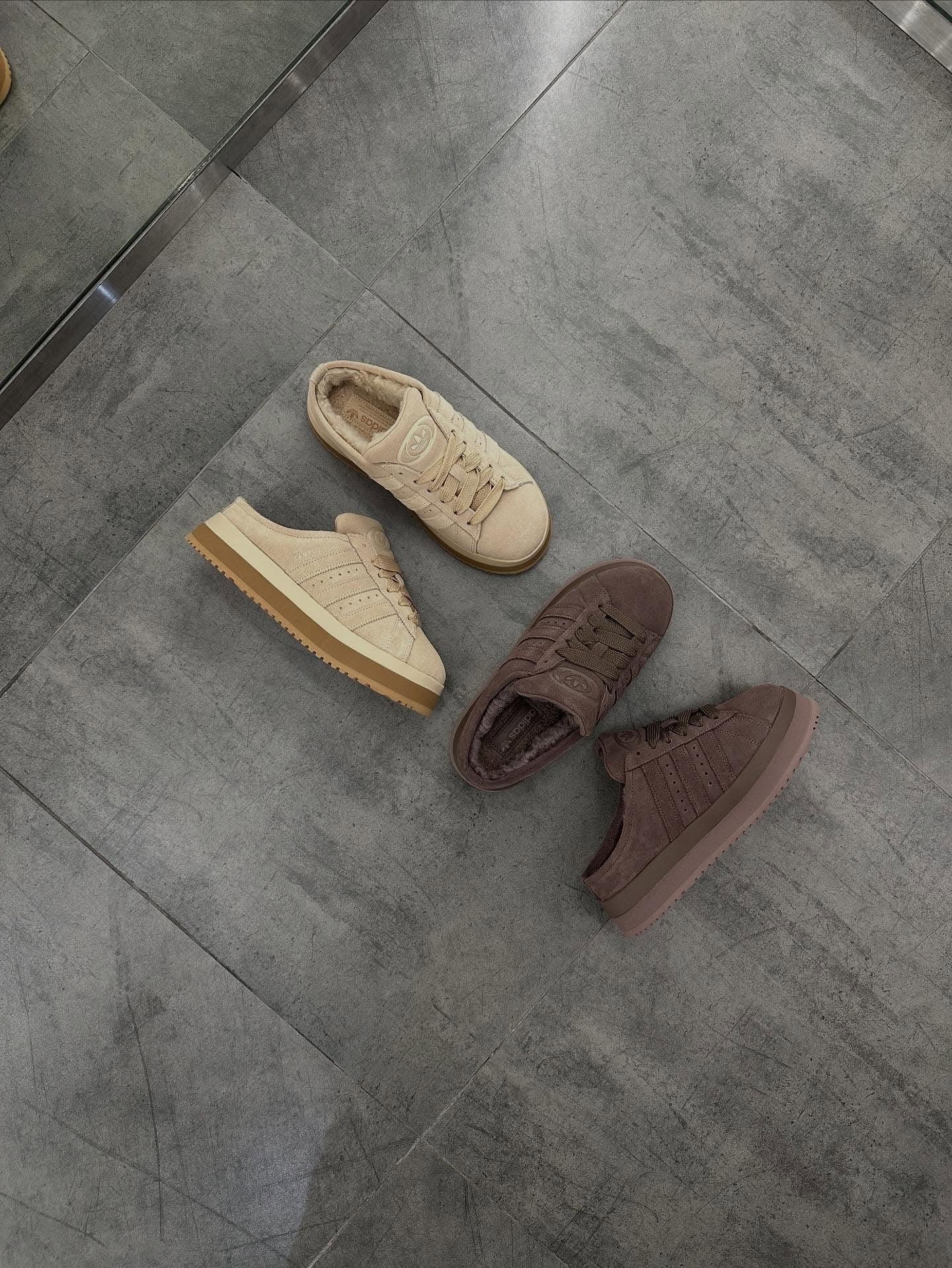 Adidas Campus Winter Mule Platform Marron