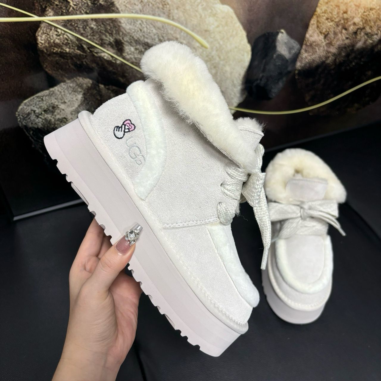 UGG Platform Blanche