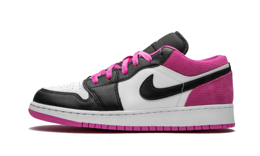 Air Jordan 1 Low Black Active Fuchsia