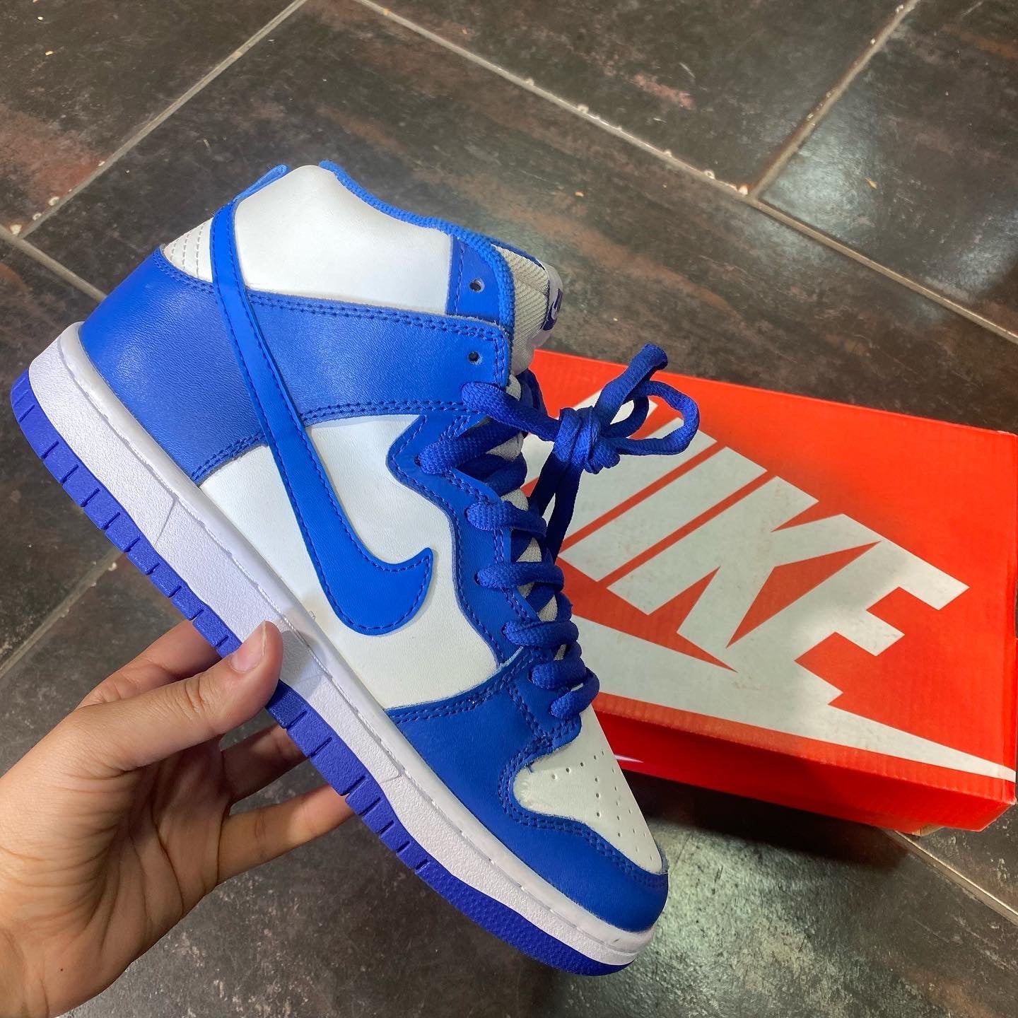 Dunk high game Royal bleu